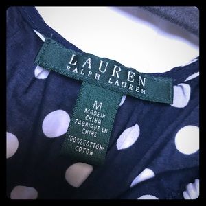 Ralph Lauren polka-dotted top